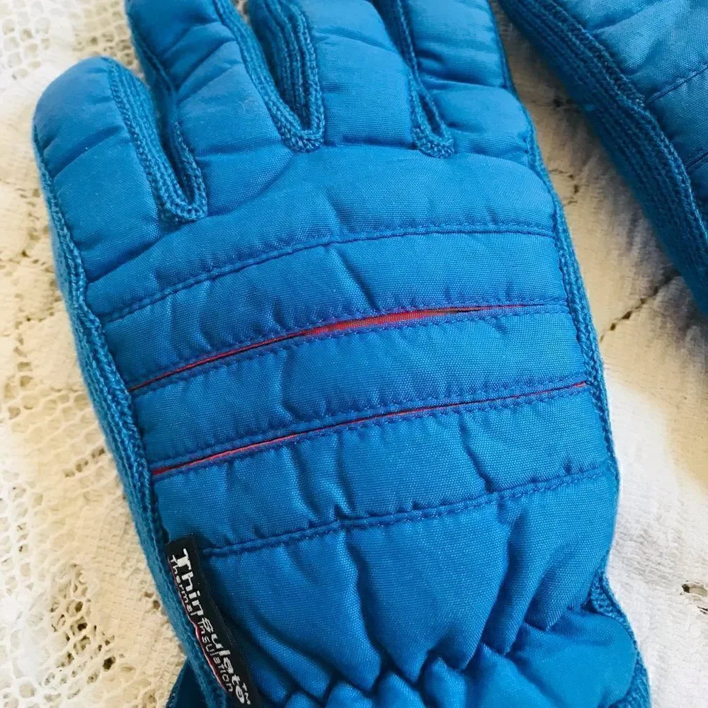 Thinsulate | vintage 1980’s blue youth winter gloves